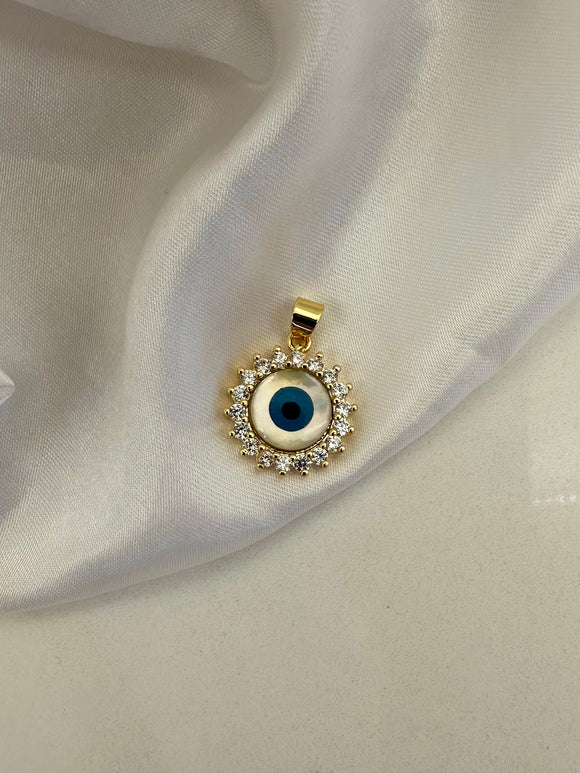 Diamond Evil Eye Pendant